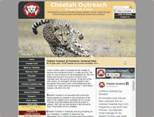 Tablet Screenshot of cheetah.co.za
